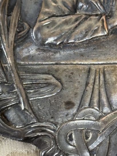 Fonds LOUBET 
Scène biblique sur plaque en...