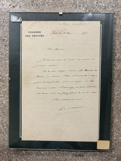 An autograph letter from the President of...