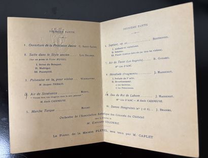 Fonds LOUBET – CONCERT / Programme de la...