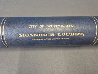 Fonds LOUBET – WESTMINSTER / Important diplôme...