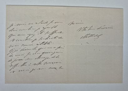 An autograph letter and telegram with autograph...