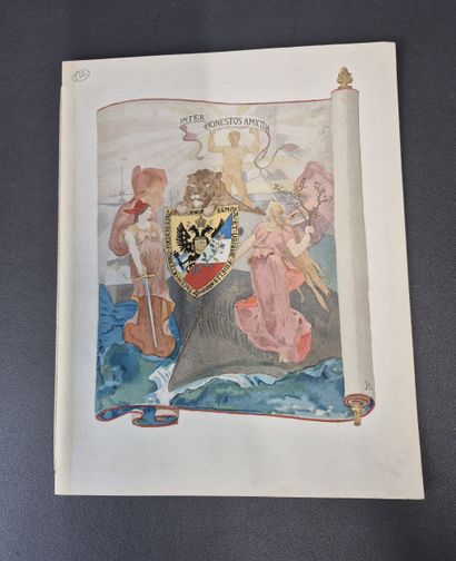Fonds LOUBET – Menu / Menu du cuirassé «...