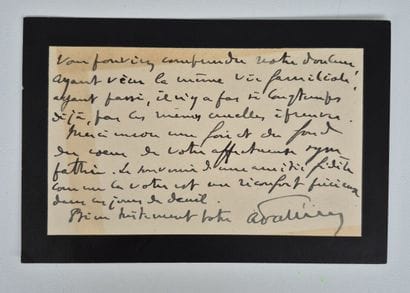 An autograph letter from President 