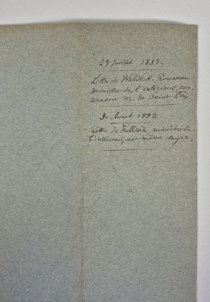 An autograph letter from 