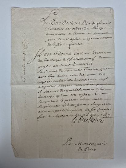 An autograph letter from the 