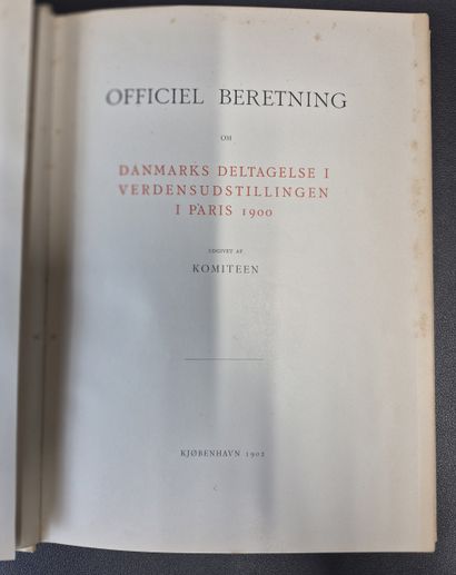 Fonds LOUBET –Danemark – Exposition Universelle...
