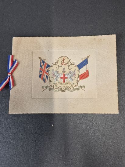Fonds LOUBET – Menus 
1°) Londres 1903, réception...