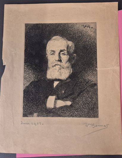 Fonds LOUBET – Portrait gravé d’Emile LOUBET...