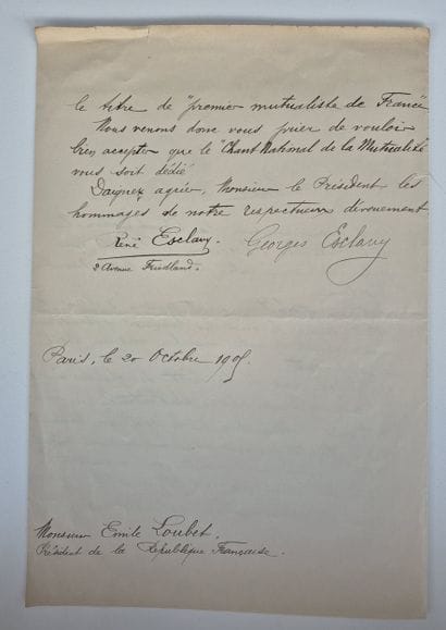 A letter to dedicate the 