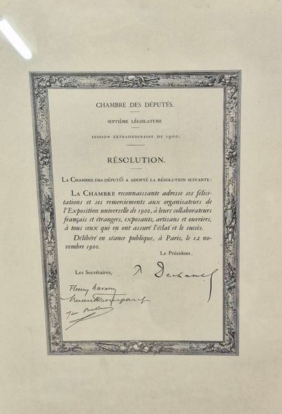 Fonds LOUBET - Exposition Universelle de...