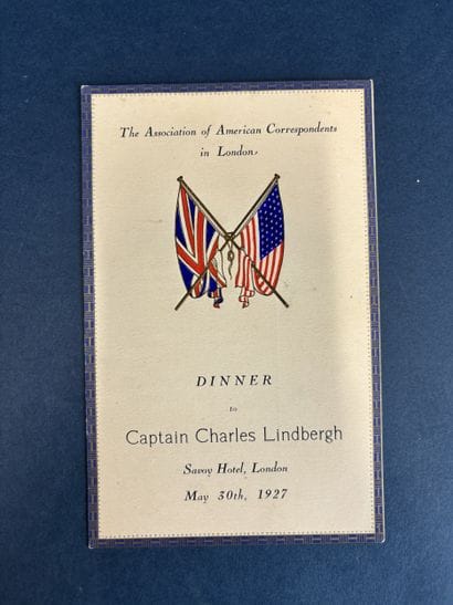 A menu from the 