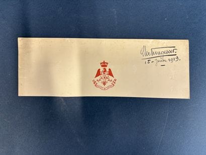 A brochure from the Savoy Hotel in London...