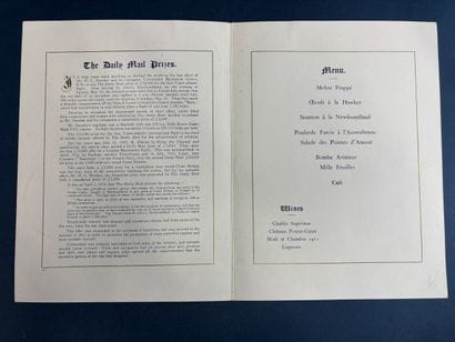 A menu from the 