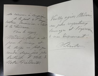 Fonds LOUBET – Autographe / Lettre autographe...