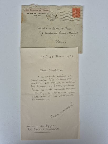 An autograph letter from 