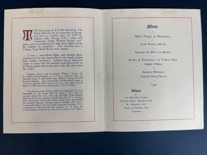 A menu from the Savoy Hotel in London autographed...