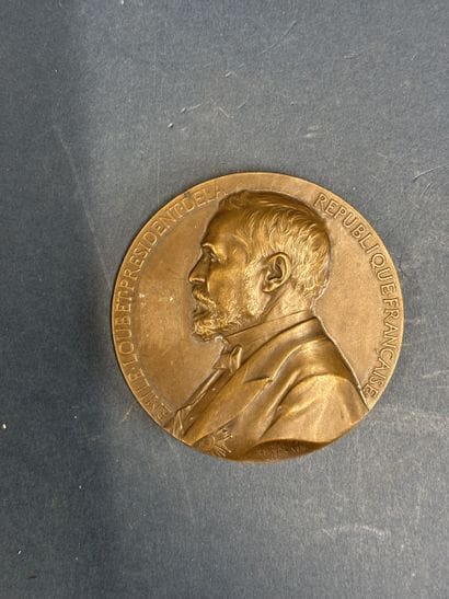 Médaille en bronze « Emile LOUBET Président...