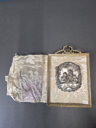 Fonds LOUBET 
Scène biblique sur plaque en...