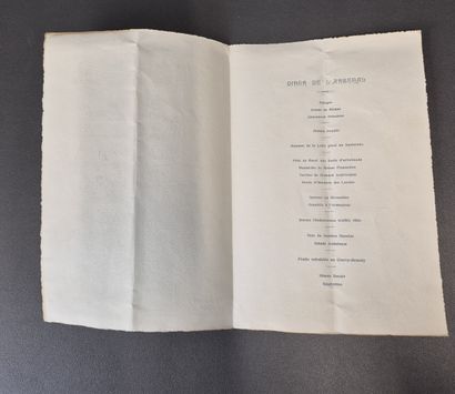 Fonds LOUBET – Menu – Jean PATRICOT (1865-1928,...