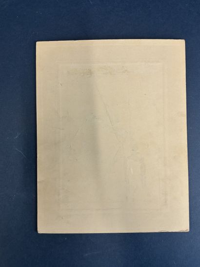 Une photo dédicacée collée sur carton, officier...