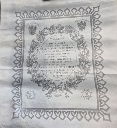 Fonds LOUBET – ITALIE / Souvenir de la visite...