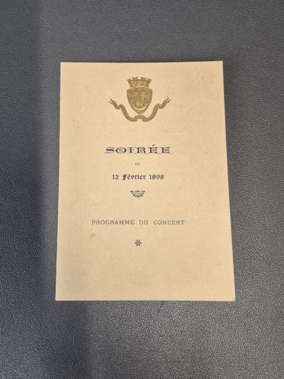 Fonds LOUBET – CONCERT / Programme de la...
