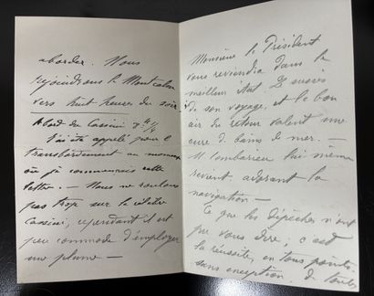 Fonds LOUBET – Autographe / Lettre autographe...