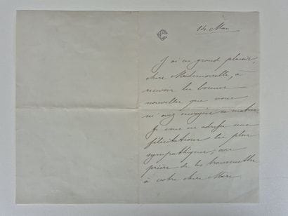Set of two autograph letters from the President...
