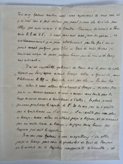 Seven handwritten letters from Pierre Fresnay...