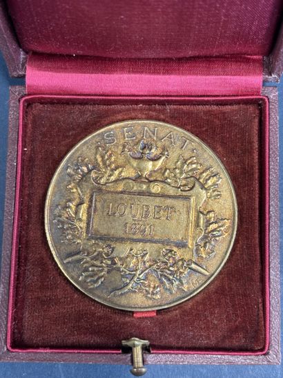 Médaille en argent « SENAT LOUBET 1891 République...