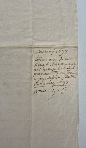 An autograph letter from the 