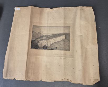 Fonds LOUBET – Gravure / « Montagne », gravure...
