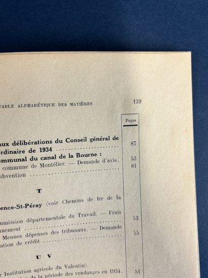 Un fascicule du conseil général de la Drôme,...
