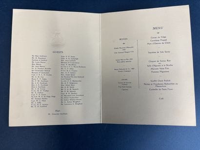 A menu from the 