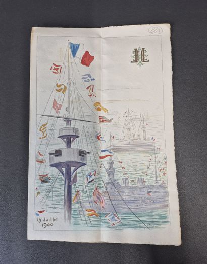 Fonds LOUBET – Menu – Jean PATRICOT (1865-1928,...