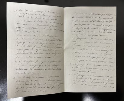 Fonds LOUBET – Autographe / Dispositions...