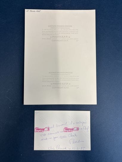 Abbé PIERRE.
Typed letter signed by himself,...