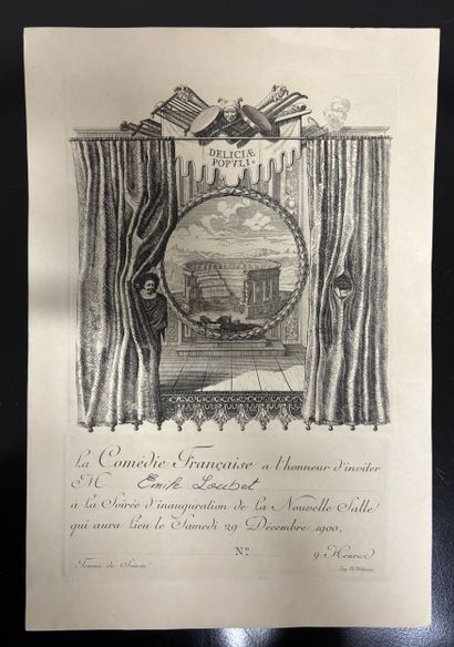 Fonds LOUBET – Comédie Française / Carton...