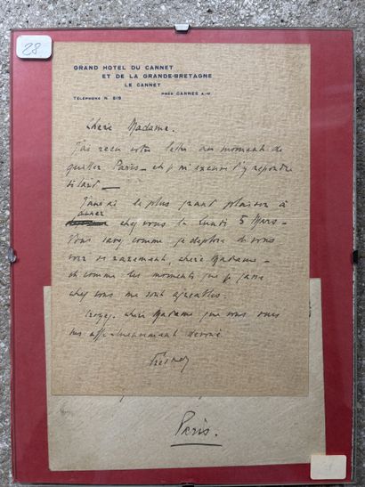 Pierre FRESNAY / Ensemble de lettres autographes...