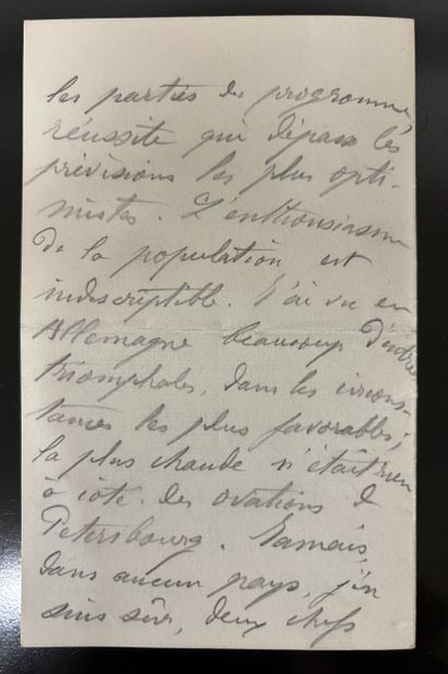 Fonds LOUBET – Autographe / Lettre autographe...