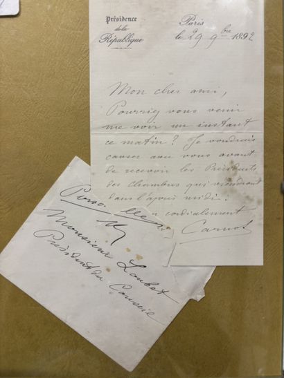 Sadi CARNOT (1837-1894, Président de la République...