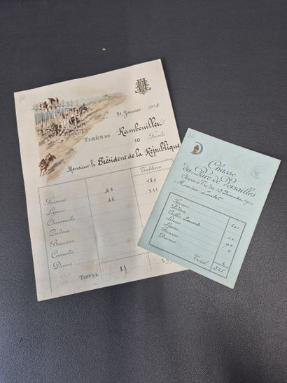 Fonds LOUBET – CHASSE / Suite de 2 cartons...