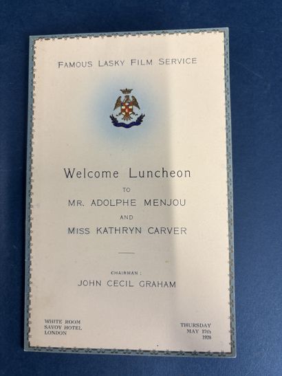 A menu from the 