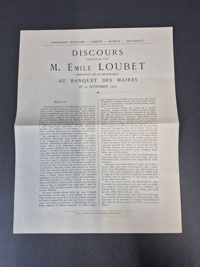 Fonds LOUBET – Banquet des Maires de France...