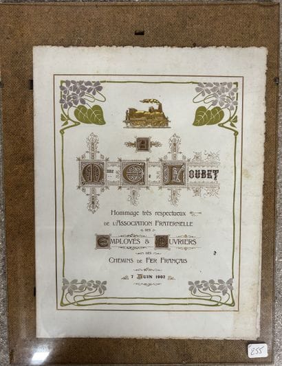 A highly embellished plate, presented to...