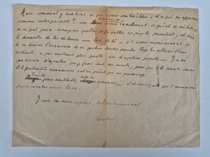 Seven handwritten letters from Pierre Fresnay...