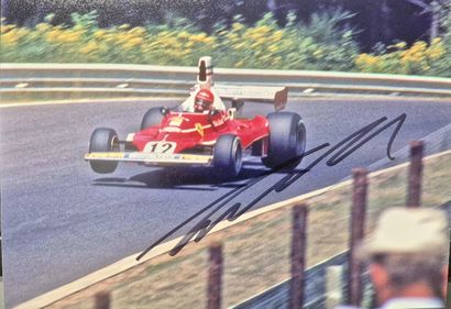 Autograph of Niki Lauda, two-time Ferrari...