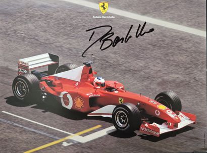 Autographed by Rubens Barrichello
Cardboard...