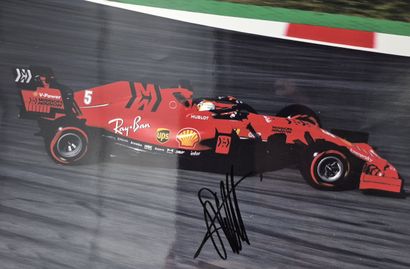 Autograph of Sebastian Vettel, world champion
Photo...