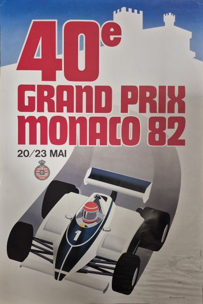 Poster for the 40th Monaco Grand Prix, May...